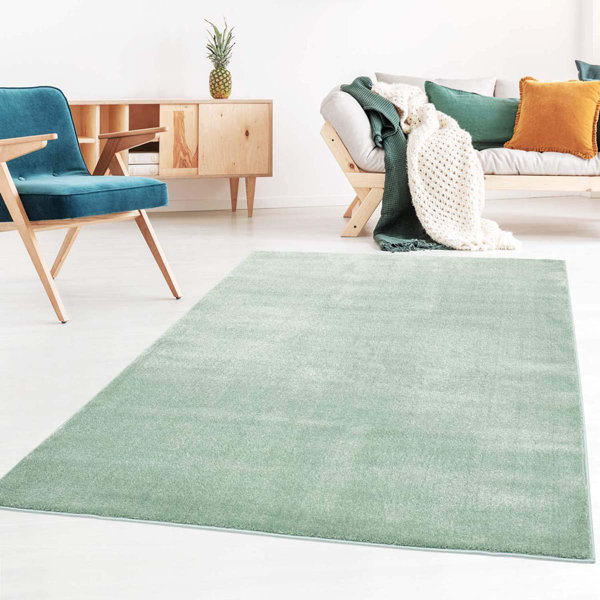 World Menagerie Andino Grace Hooked Mint Green Rug Wayfair.co.uk